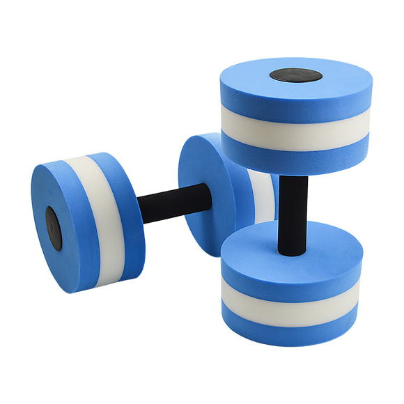 NNEDSZ 2x Water Aerobics Dumbbell EVA Aquatic Barbell Aqua Fitness