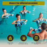 NNEDSZ 2x Water Aerobics Dumbbell EVA Aquatic Barbell Aqua Fitness