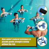 NNEDSZ 2x Water Aerobics Dumbbell EVA Aquatic Barbell Aqua Fitness