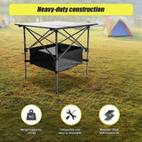 NNEDSZ Folding Collapsible Camping Table Caravan RV Heavy Duty Steel & Aluminium