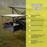 NNEDSZ Folding Collapsible Camping Table Caravan RV Heavy Duty Steel & Aluminium