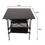 NNEDSZ Folding Collapsible Camping Table Caravan RV Heavy Duty Steel & Aluminium