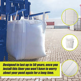 NNEDSZ 4 x 1 tonne FIBC Polypropylene UV Rated Builder / Bulk / Landscape Bags