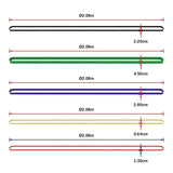 NNEDSZ Resistance Band Loop Set of 5 Heavy Duty Gym Yoga Workout