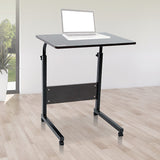 NNEDSZ Mobile Laptop Desk Bed Stand Computer Table Adjustable Notebook Bedside Table