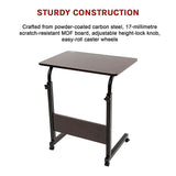 NNEDSZ Mobile Laptop Desk Bed Stand Computer Table Adjustable Notebook Bedside Table