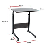 NNEDSZ Mobile Laptop Desk Bed Stand Computer Table Adjustable Notebook Bedside Table