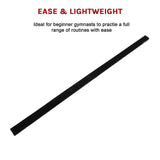 NNEDSZ 2.4m (8FT) Gymnastics Folding Balance Beam Black Synthetic Suede