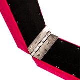 NNEDSZ 2.4m (8FT) Gymnastics Folding Balance Beam Pink Synthetic Suede