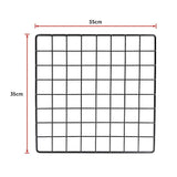 NNEDSZ 12 Cube Wire Grid Organiser Bookcase Storage Cabinet Wardrobe Closet Black