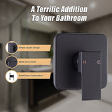 NNEDSZ Shower Bath Mixer Tap Bathroom WATERMARK Approved - Electroplated Matte Black