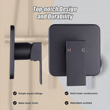 NNEDSZ Shower Bath Mixer Tap Bathroom WATERMARK Approved - Electroplated Matte Black