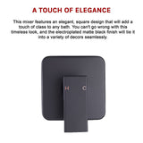 NNEDSZ Shower Bath Mixer Tap Bathroom WATERMARK Approved - Electroplated Matte Black