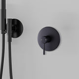 NNEDSZ Shower Bath Mixer Tap Bathroom Electroplated Matte Black