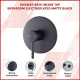 NNEDSZ Shower Bath Mixer Tap Bathroom Electroplated Matte Black