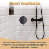 NNEDSZ Shower Bath Mixer Tap Bathroom Electroplated Matte Black