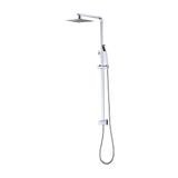 NNEDSZ WELS 8" Rain Shower Head Set Square Dual Heads Faucet High Pressure Hand Held