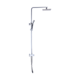 NNEDSZ WELS 8" Rain Shower Head Set Square Dual Heads Faucet High Pressure Hand Held