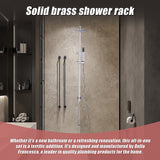 NNEDSZ WELS 8" Rain Shower Head Set Square Dual Heads Faucet High Pressure Hand Held