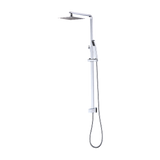 NNEDSZ WELS 8" Rain Shower Head Set Square Dual Heads Faucet High Pressure Hand Held