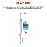 NNEDSZ WELS 8" Rain Shower Head Set Square Dual Heads Faucet High Pressure Hand Held