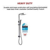 NNEDSZ WELS 8" Rain Shower Head Set Square Dual Heads Faucet High Pressure Hand Held