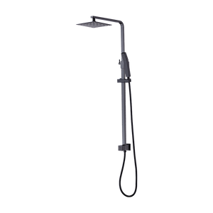 NNEDSZ WELS 8" Rain Shower Head Set Square Dual Heads Faucet High Pressure Hand Held