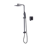 NNEDSZ WELS 8" Rain Shower Head Set Square Dual Heads Faucet High Pressure With Mixer