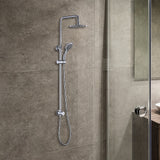 NNEDSZ WELS 8" Rain Shower Head Set Rounded Dual Heads Faucet High Pressure Hand Held