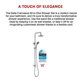 NNEDSZ WELS 8" Rain Shower Head Set Rounded Dual Heads Faucet High Pressure Hand Held