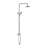 NNEDSZ WELS 8" Rain Shower Head Set Rounded Dual Heads Faucet High Pressure Hand Held