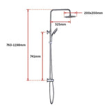 NNEDSZ WELS 8" Rain Shower Head Set Rounded Dual Heads Faucet High Pressure With Mixer