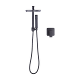 NNEDSZ WELS 8" Rain Shower Head Set Square Dual Heads Faucet High Pressure With Mixer