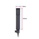 NNEDSZ WELS 8" Rain Shower Head Set Square Dual Heads Faucet High Pressure With Mixer