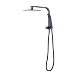 NNEDSZ WELS 8" Rain Shower Head Set Square Dual Heads Faucet High Pressure Hand Held