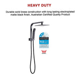 NNEDSZ WELS 8" Rain Shower Head Set Square Dual Heads Faucet High Pressure Hand Held