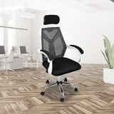 NNEDSZ Office Chair Gaming Computer Chairs Mesh Back Foam Seat - White