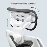 NNEDSZ Office Chair Gaming Computer Chairs Mesh Back Foam Seat - White