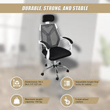 NNEDSZ Office Chair Gaming Computer Chairs Mesh Back Foam Seat - White
