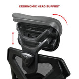 NNEDSZ Office Chair Gaming Computer Chairs Mesh Back Foam Seat - Black