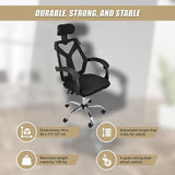 NNEDSZ Office Chair Gaming Computer Chairs Mesh Back Foam Seat - Black