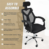NNEDSZ Office Chair Gaming Computer Chairs Mesh Back Foam Seat - Black