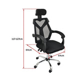 NNEDSZ Office Chair Gaming Computer Chairs Mesh Back Foam Seat - Black