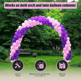 NNEDSZ 3x4m Full Set Balloon Arch Column Kit Floor Base Stand For Wedding & Party