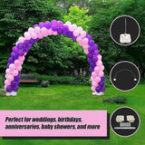 NNEDSZ 3x4m Full Set Balloon Arch Column Kit Floor Base Stand For Wedding & Party