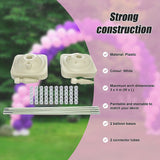 NNEDSZ 3x4m Full Set Balloon Arch Column Kit Floor Base Stand For Wedding & Party