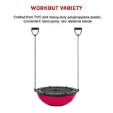 NNEDSZ Yoga Balance Trainer Exercise Ball for Arm, Leg, Core Workout with Pump, 2 Resistance Bands