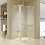 NNEDSZ Semi Frameless Shower Screen (114~122)x 195cm & (89~92)x 195cm Side AS/NZS Glass