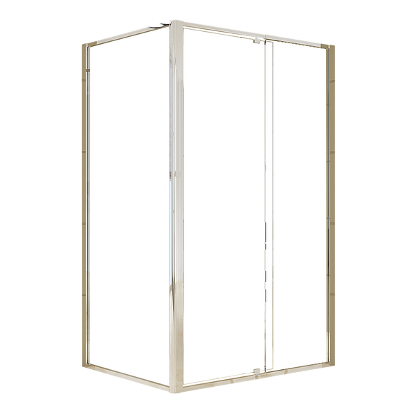 NNEDSZ Semi Frameless Shower Screen (114~122)x 195cm & (89~92)x 195cm Side AS/NZS Glass