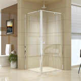 NNEDSZ Semi Frameless Shower Screen (98~106)x 195cm & (89~92)x 195cm Side AS/NZS Glass